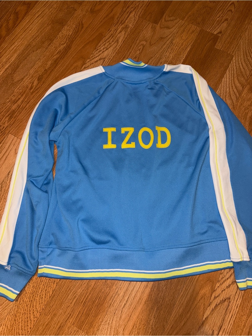 Women’s Vintage IZOD blue zip up track jacket
